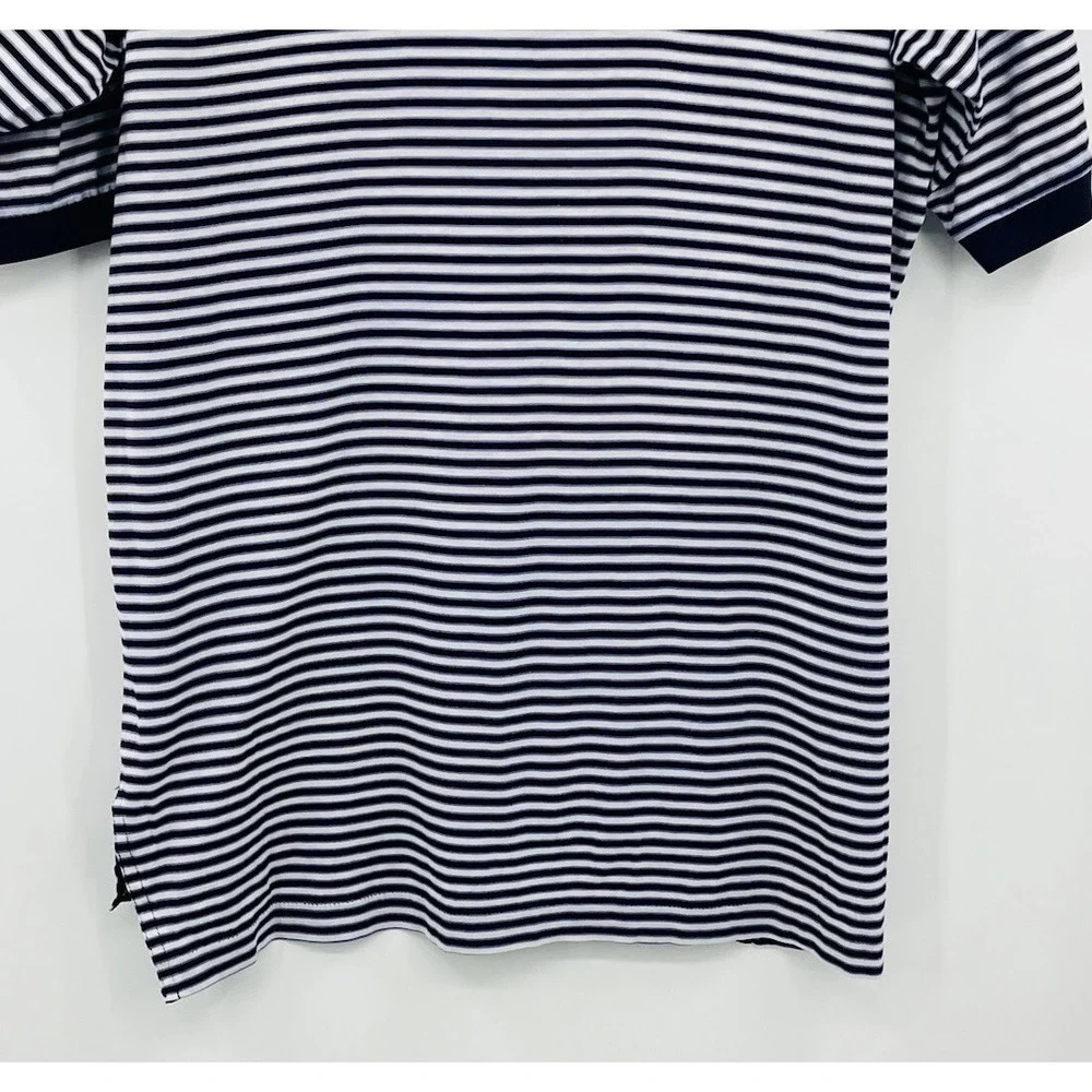 Ralph Lauren Polo Golf Shirt Mens Size Large Striped Pima Cotton